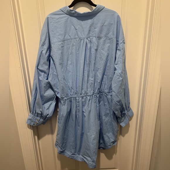 Maeve by Anthropologie Light Blue Button Up Shirt Dress Size 3X - Picture 13 of 13